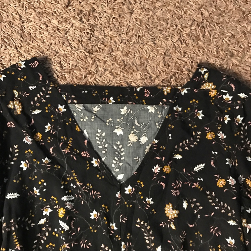 Gap Floral Open Back Shift Dress - Picture 2 of 3